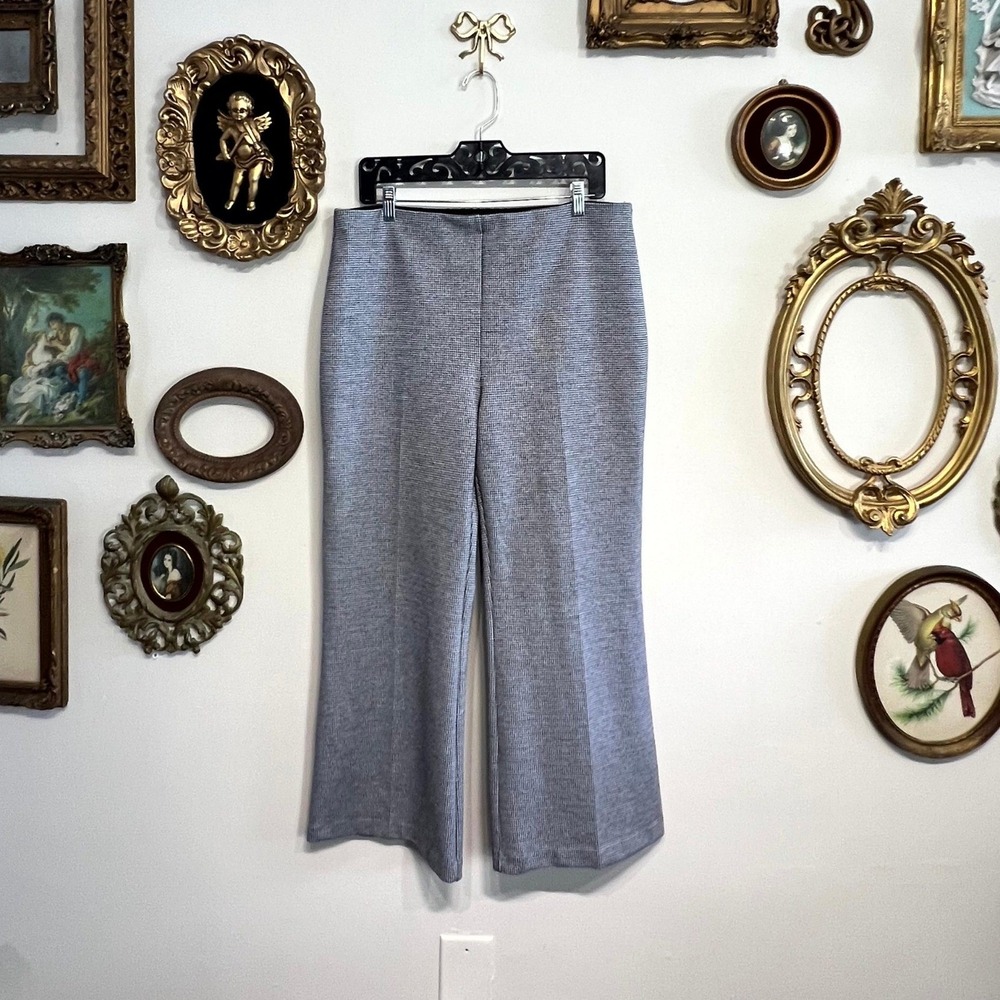 Theory Houndstooth Knitโ Crop Flare Pants XL
